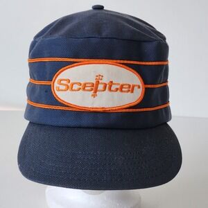 Vintage Scepter Trucker Hat Cap Snap Back Patch Gas Can‎ Jerry Cans Gasoline 80s